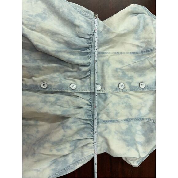 Hollister Denim Acid Wash Button Front Dress with Pockets Size Small - Picture 7 of 10